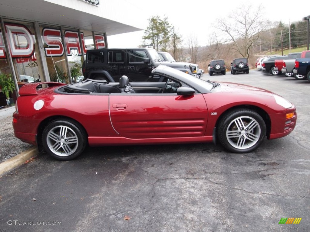 2003 Eclipse Spyder GTS - Ultra Red Pearl / Midnight photo #5