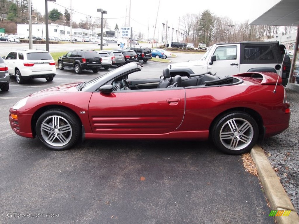 2003 Eclipse Spyder GTS - Ultra Red Pearl / Midnight photo #9