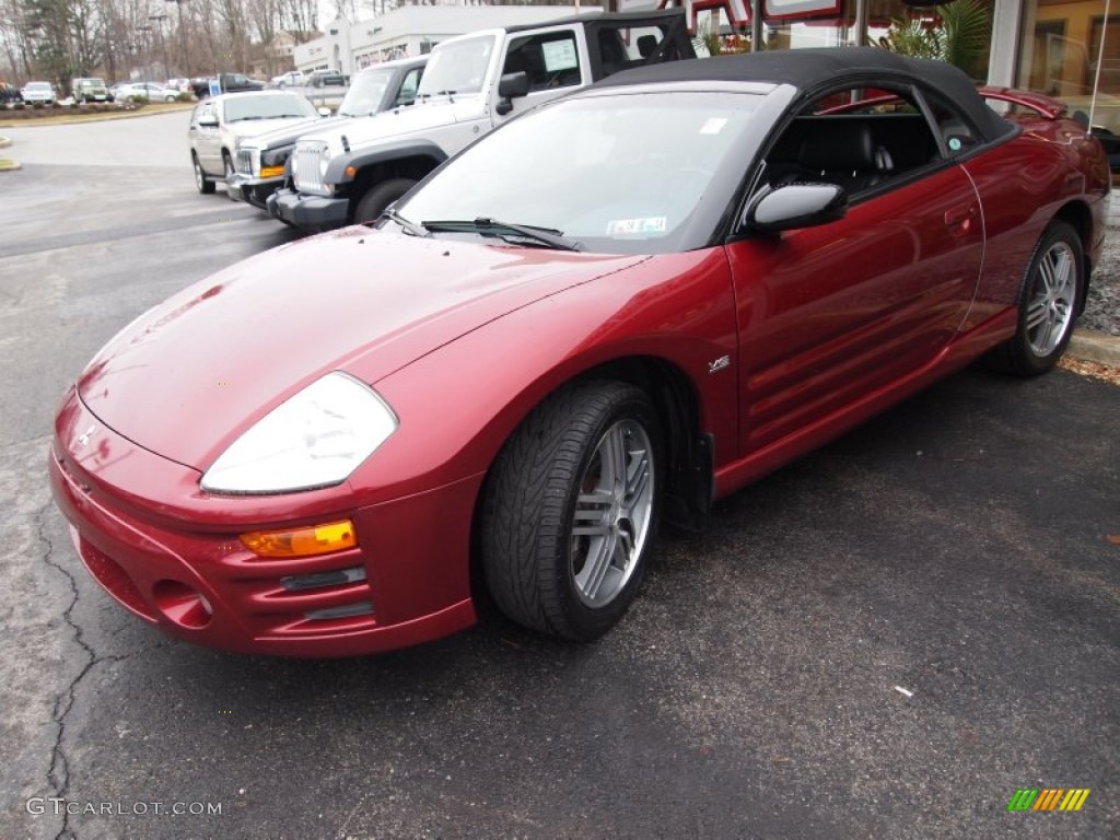 2003 Eclipse Spyder GTS - Ultra Red Pearl / Midnight photo #20