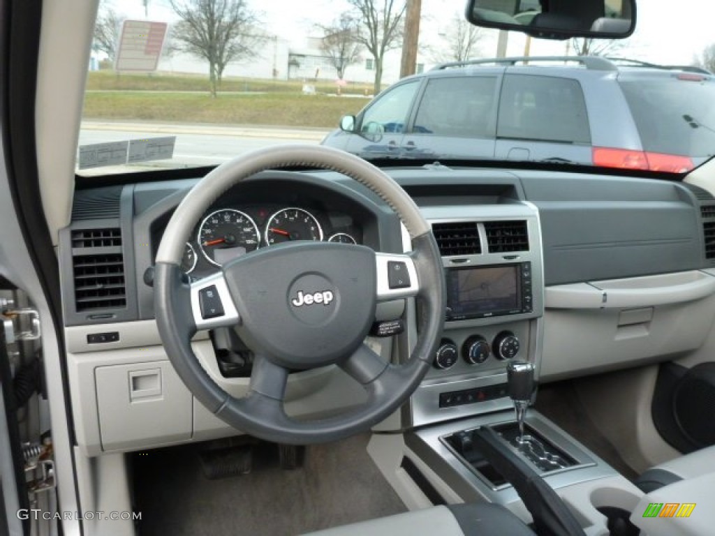 2008 Jeep Liberty Limited 4x4 Pastel Slate Gray Dashboard Photo #75933619