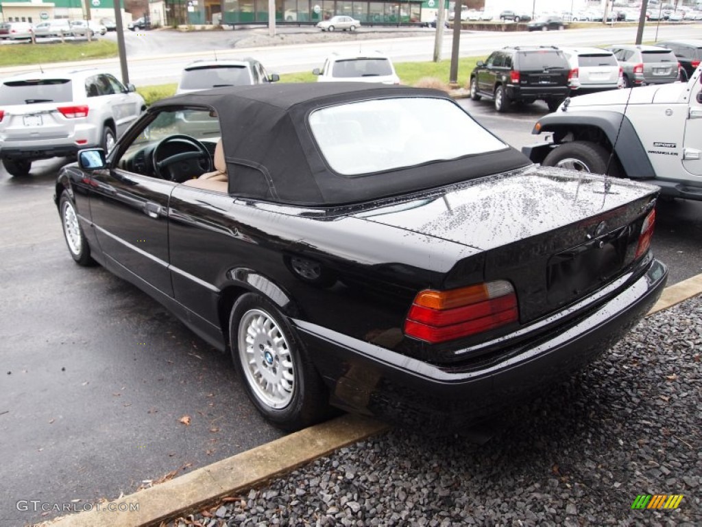 1994 3 Series 325i Convertible - Black / Beige photo #8