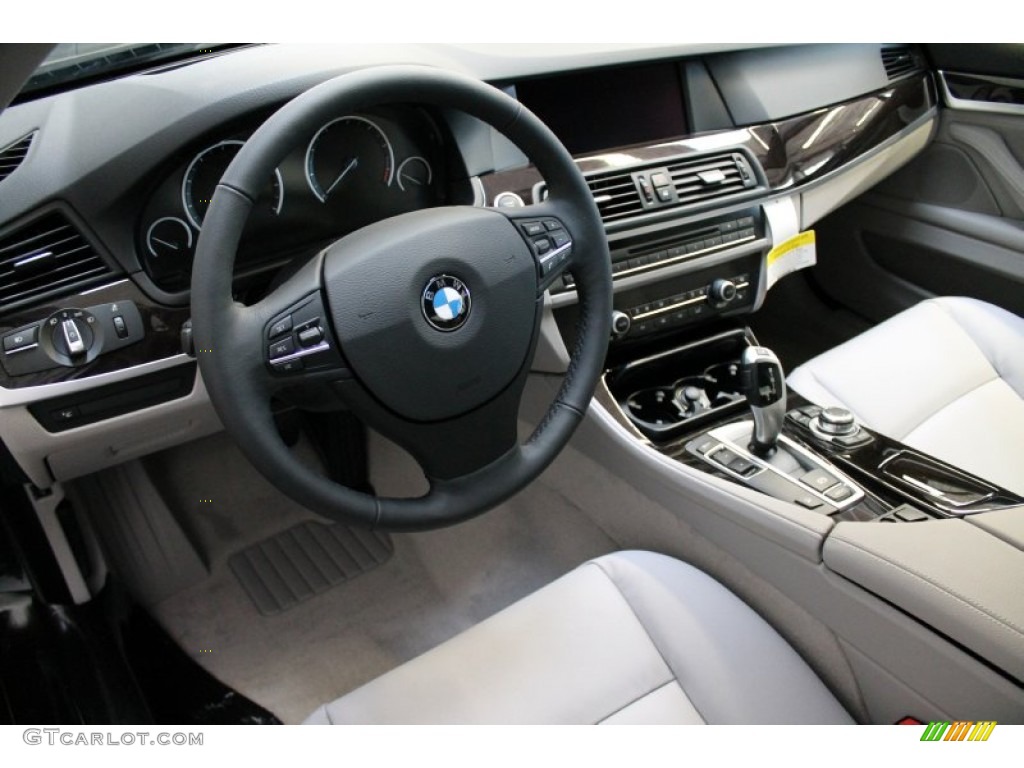 Everest Gray Interior 2013 BMW 5 Series 535i xDrive Sedan Photo #75934751