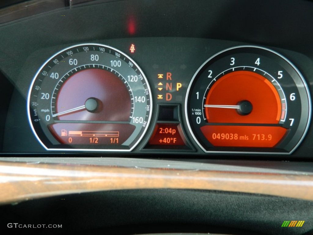 2008 BMW 7 Series 750Li Sedan Gauges Photo #75934906