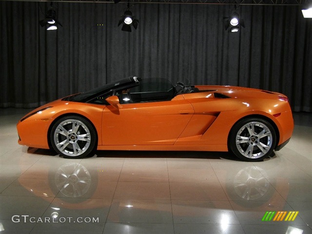 2006 Gallardo Spyder E-Gear - Pearl Orange / Black photo #15