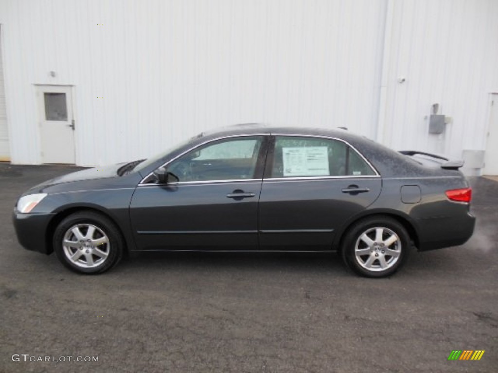 2005 Accord EX-L V6 Sedan - Eternal Blue Pearl / Gray photo #1