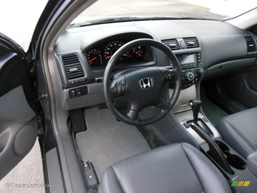 Gray Interior 2005 Honda Accord EX-L V6 Sedan Photo #75935614