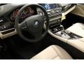 Oyster/Black Interior Photo for 2013 BMW 5 Series #75935685