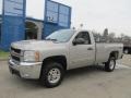 2007 Silver Birch Metallic Chevrolet Silverado 2500HD LT Regular Cab 4x4  photo #1