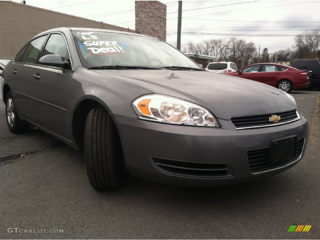 2007 Impala LS - Dark Silver Metallic / Gray photo #3
