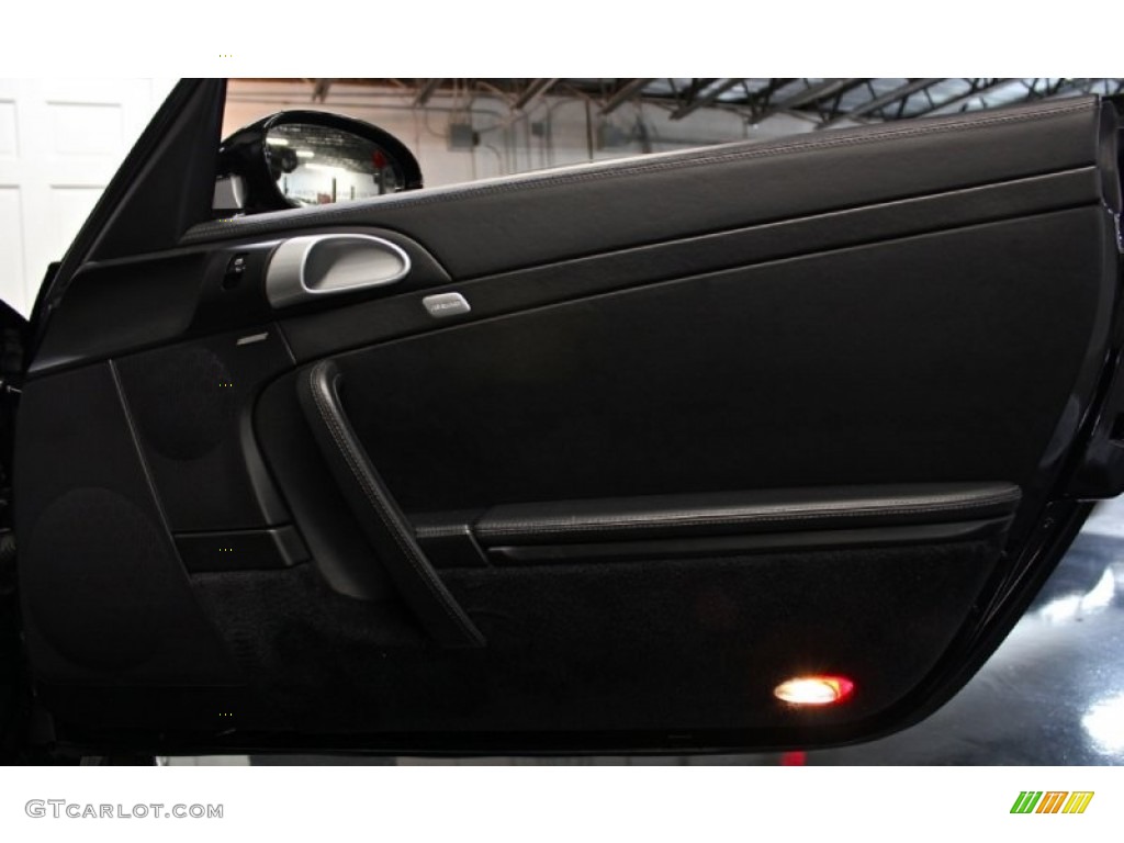 2007 Porsche 911 Turbo Coupe Black Door Panel Photo #75936990