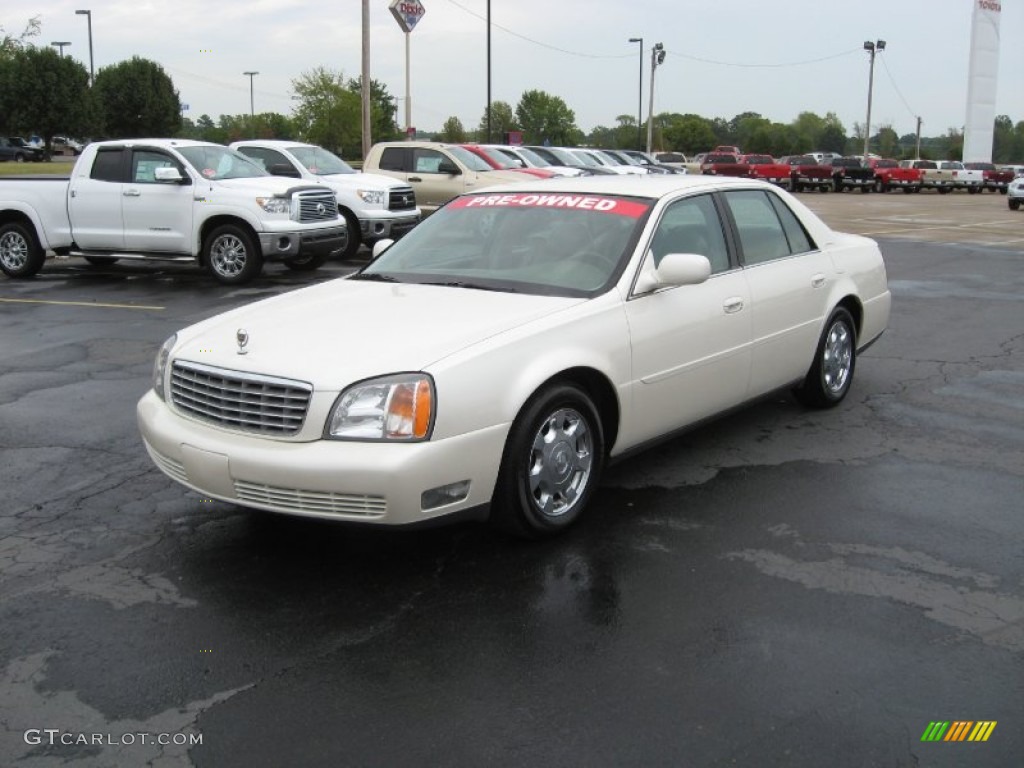 2002 DeVille Sedan - White Diamond Pearl / Neutral Shale photo #3