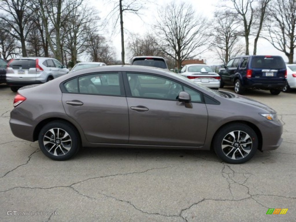 Urban Titanium Metallic 2013 Honda Civic EX Sedan Exterior Photo #75937537