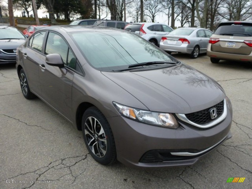 Urban Titanium Metallic 2013 Honda Civic EX Sedan Exterior Photo #75937552