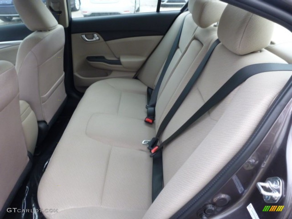 Beige Interior 2013 Honda Civic EX Sedan Photo #75937648