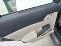 Beige 2013 Honda Civic EX Sedan Door Panel