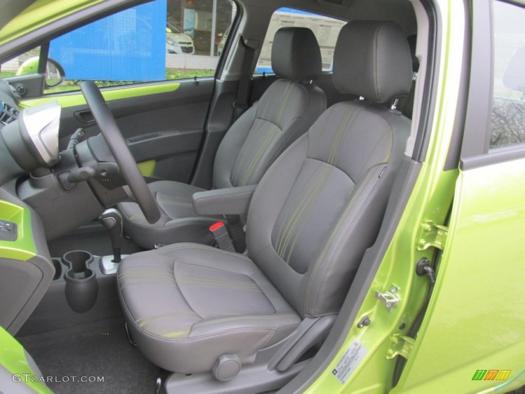 Green/Green Interior 2013 Chevrolet Spark LS Photo #75938209