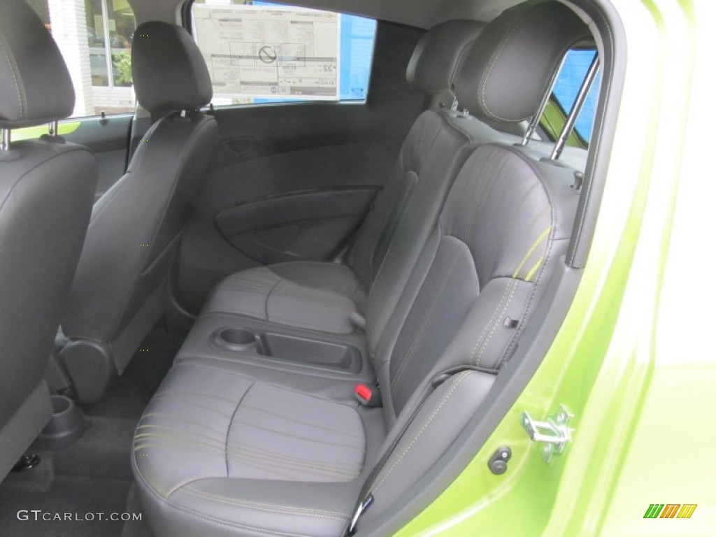 Green/Green Interior 2013 Chevrolet Spark LS Photo #75938221