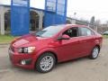 2013 Crystal Red Tintcoat Chevrolet Sonic LT Sedan  photo #1