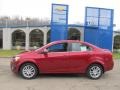 2013 Crystal Red Tintcoat Chevrolet Sonic LT Sedan  photo #2