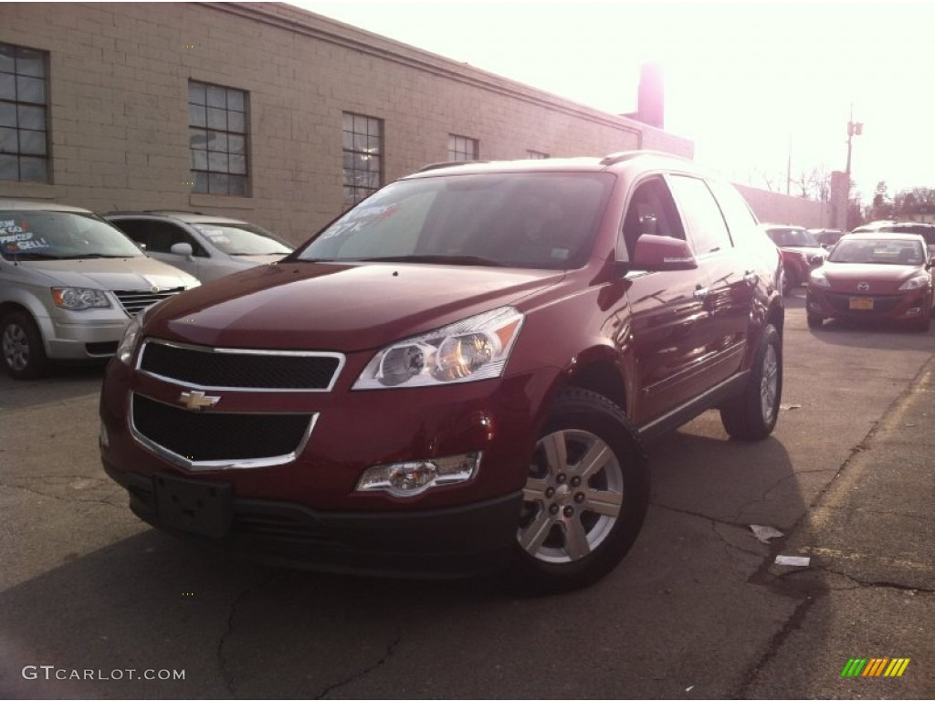 2010 Traverse LT - Red Jewel Tintcoat / Ebony photo #1