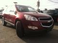 2010 Red Jewel Tintcoat Chevrolet Traverse LT  photo #3