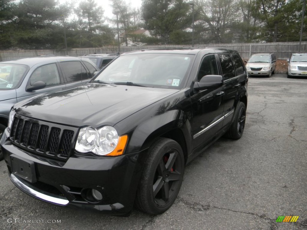 2008 Grand Cherokee SRT8 4x4 - Black / Dark Slate Gray photo #1