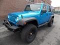 2010 Surf Blue Pearl Jeep Wrangler Unlimited Sport 4x4 #75925107