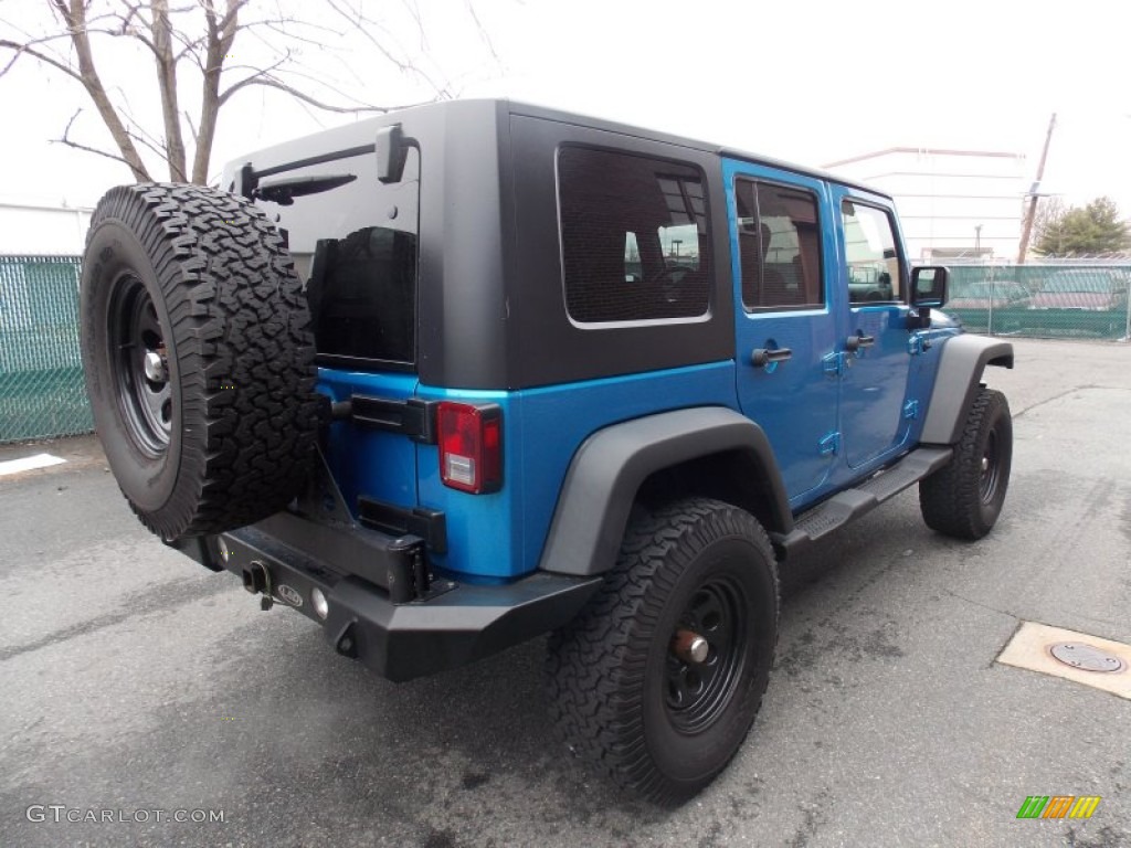 2010 Wrangler Unlimited Sport 4x4 - Surf Blue Pearl / Dark Slate Gray/Medium Slate Gray photo #6