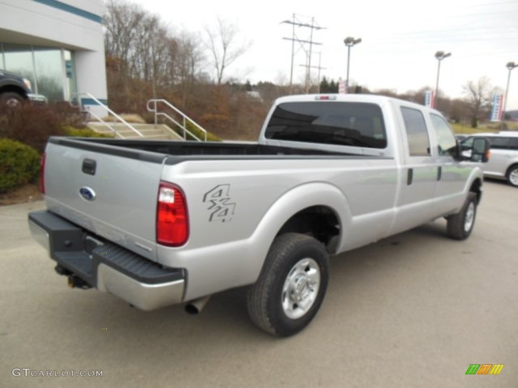 2012 F250 Super Duty XLT Crew Cab 4x4 - Ingot Silver Metallic / Steel photo #8