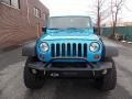 2010 Surf Blue Pearl Jeep Wrangler Unlimited Sport 4x4  photo #9