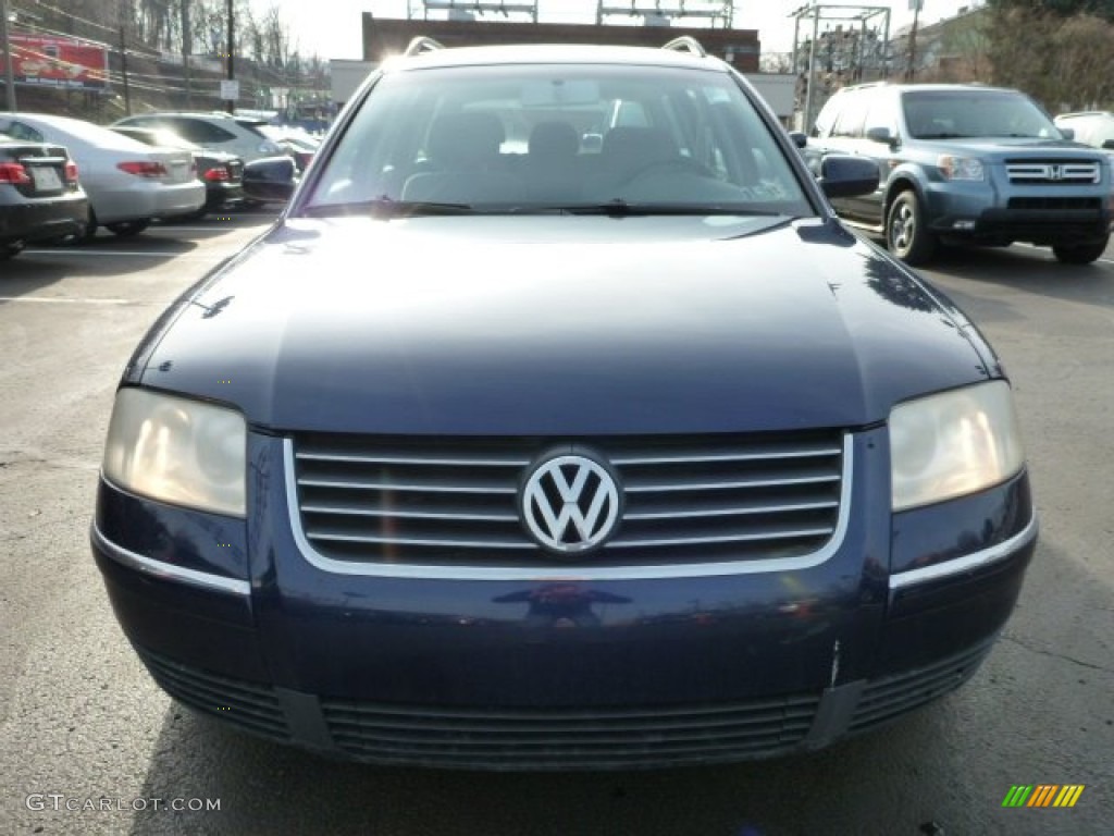 2004 Passat GL Wagon - Shadow Blue Metallic / Grey photo #13