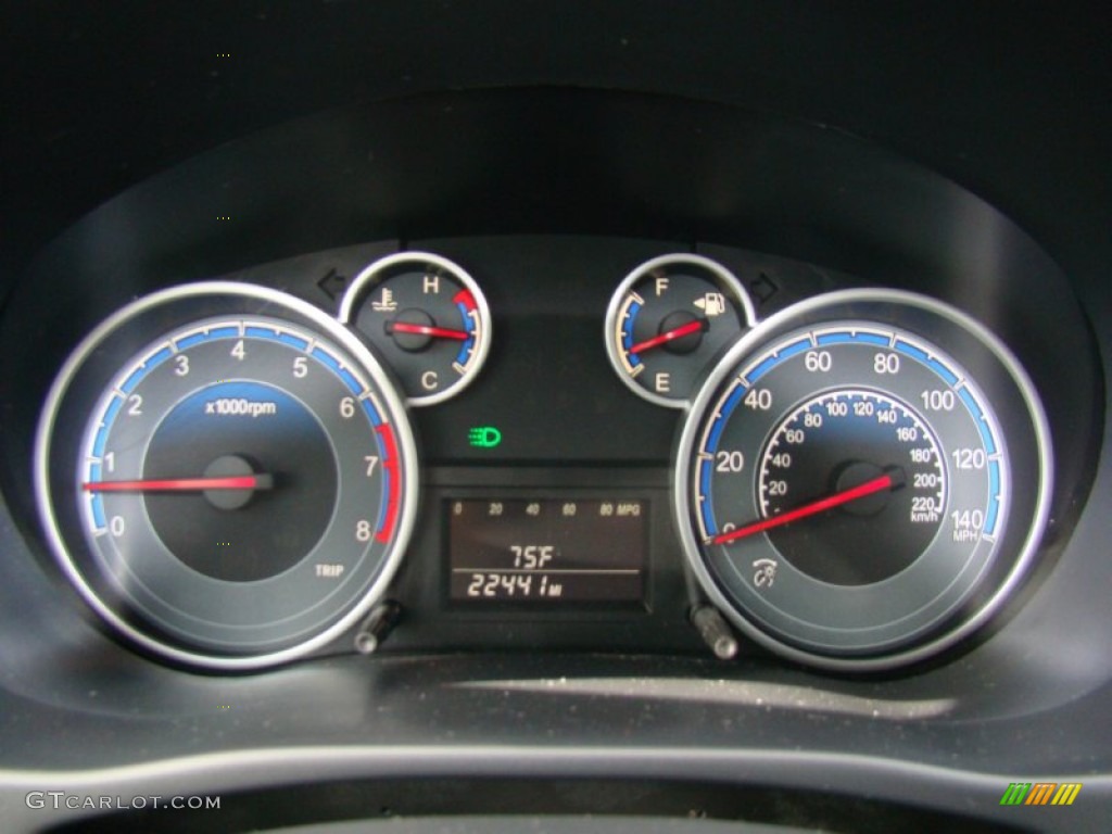 2011 Suzuki SX4 Sport Sedan S Gauges Photo #75941368