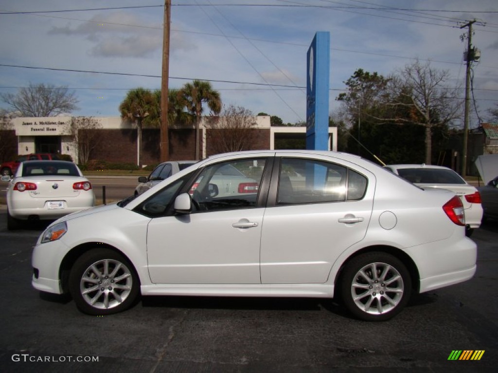 White Water Metallic 2011 Suzuki SX4 Sport Sedan S Exterior Photo #75941485