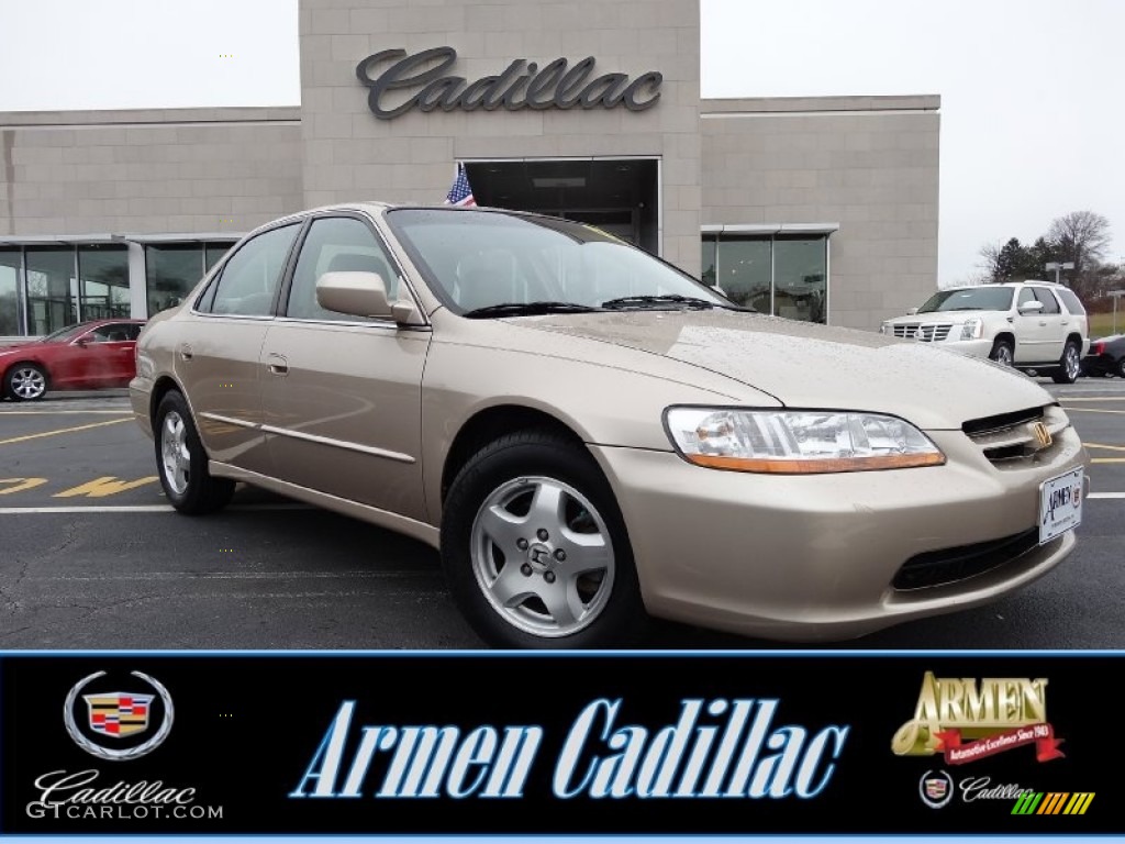 2000 Accord EX V6 Sedan - Naples Gold Metallic / Ivory photo #1