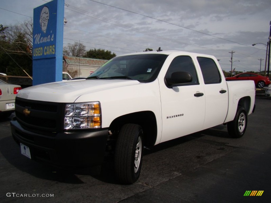 2011 Silverado 1500 Crew Cab - Summit White / Dark Titanium photo #24