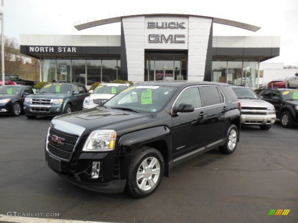 2011 Terrain SLE AWD - Carbon Black Metallic / Jet Black photo #1