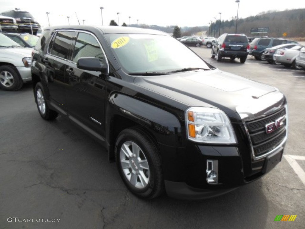Carbon Black Metallic 2011 GMC Terrain SLE AWD Exterior Photo #75942433