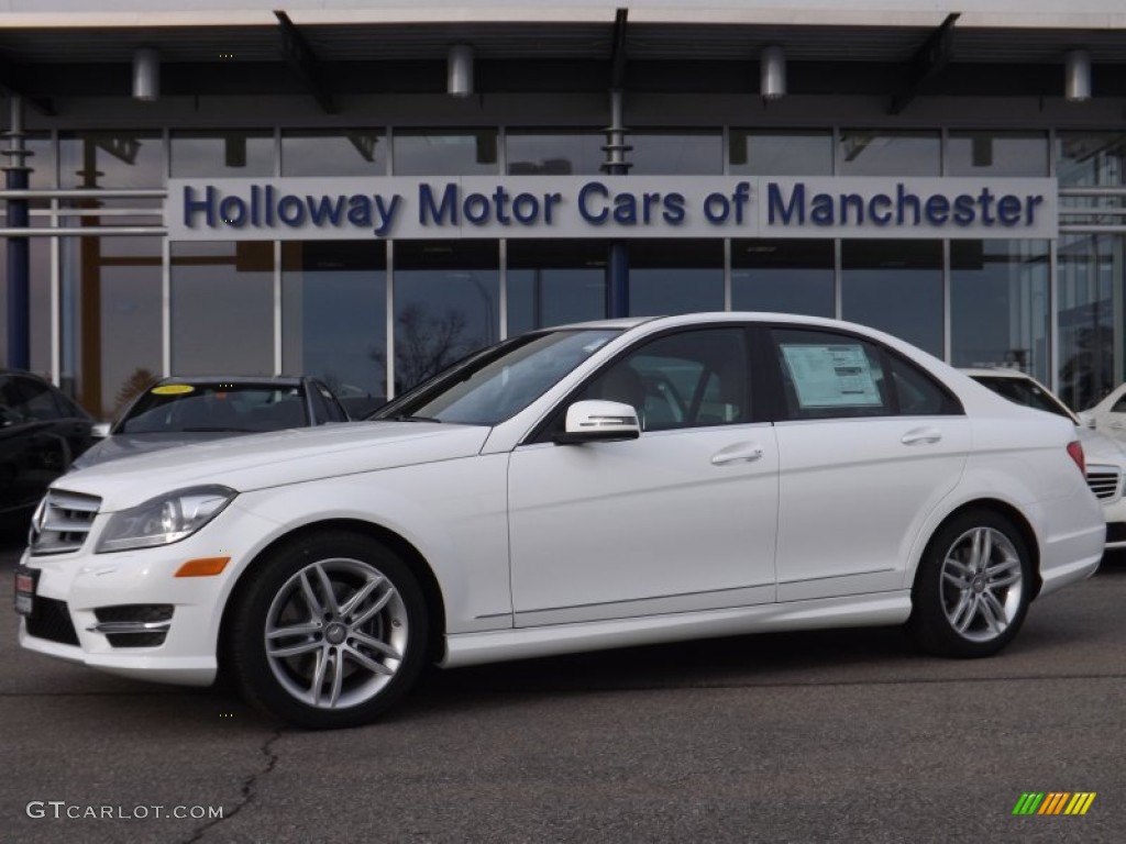 2013 C 300 4Matic Sport - Polar White / Cappuccino/Black photo #1