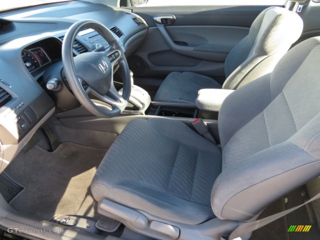 Gray Interior 2010 Honda Civic LX Coupe Photo #75943097