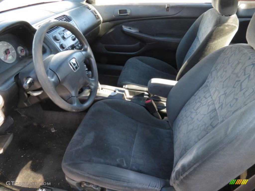 Gray Interior 2001 Honda Civic EX Coupe Photo #75944287