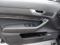 2008 Audi S6 Black Interior Door Panel Photo