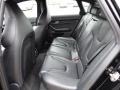 2008 Audi S6 Black Interior Rear Seat Photo