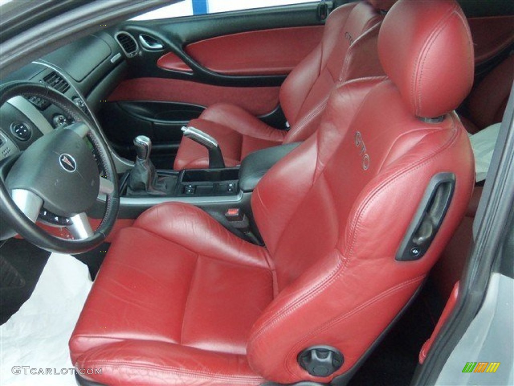 2006 GTO Coupe - Quicksilver Metallic / Red photo #9