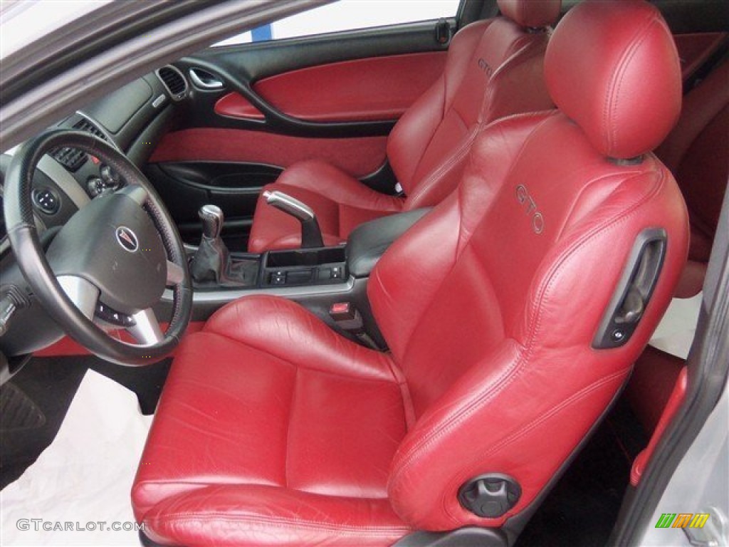 2006 GTO Coupe - Quicksilver Metallic / Red photo #11