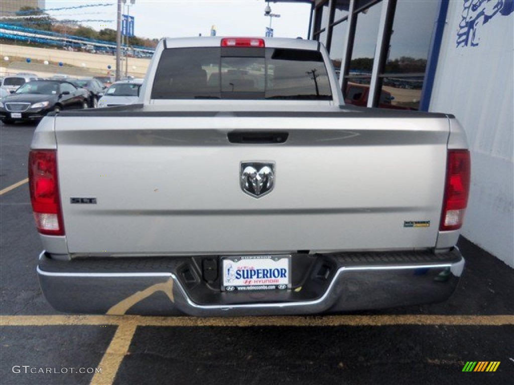 2012 Ram 1500 SLT Quad Cab - Bright Silver Metallic / Dark Slate Gray/Medium Graystone photo #6