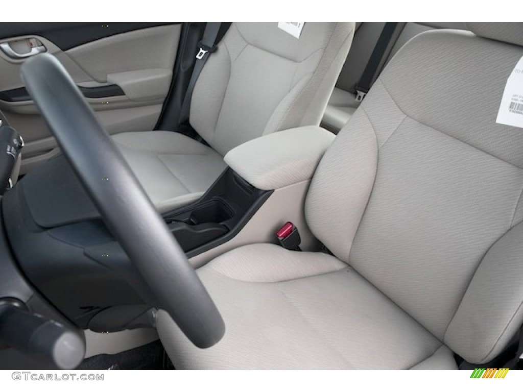 Beige Interior 2013 Honda Civic LX Sedan Photo #75947071