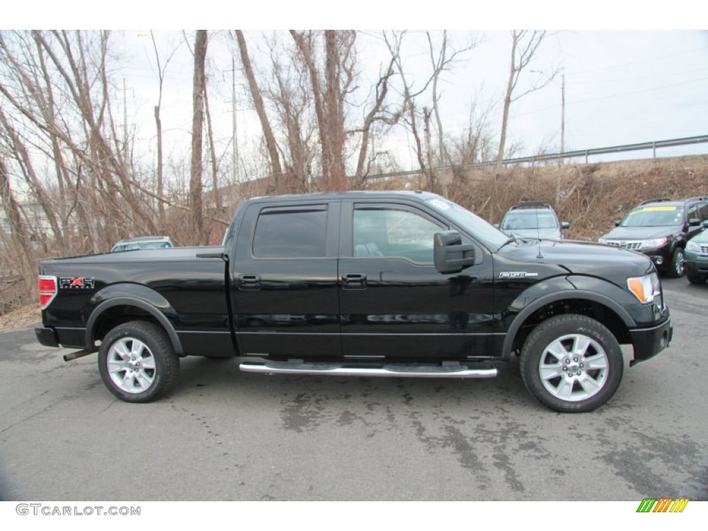 2009 F150 FX4 SuperCrew 4x4 - Black / Black/Black photo #4