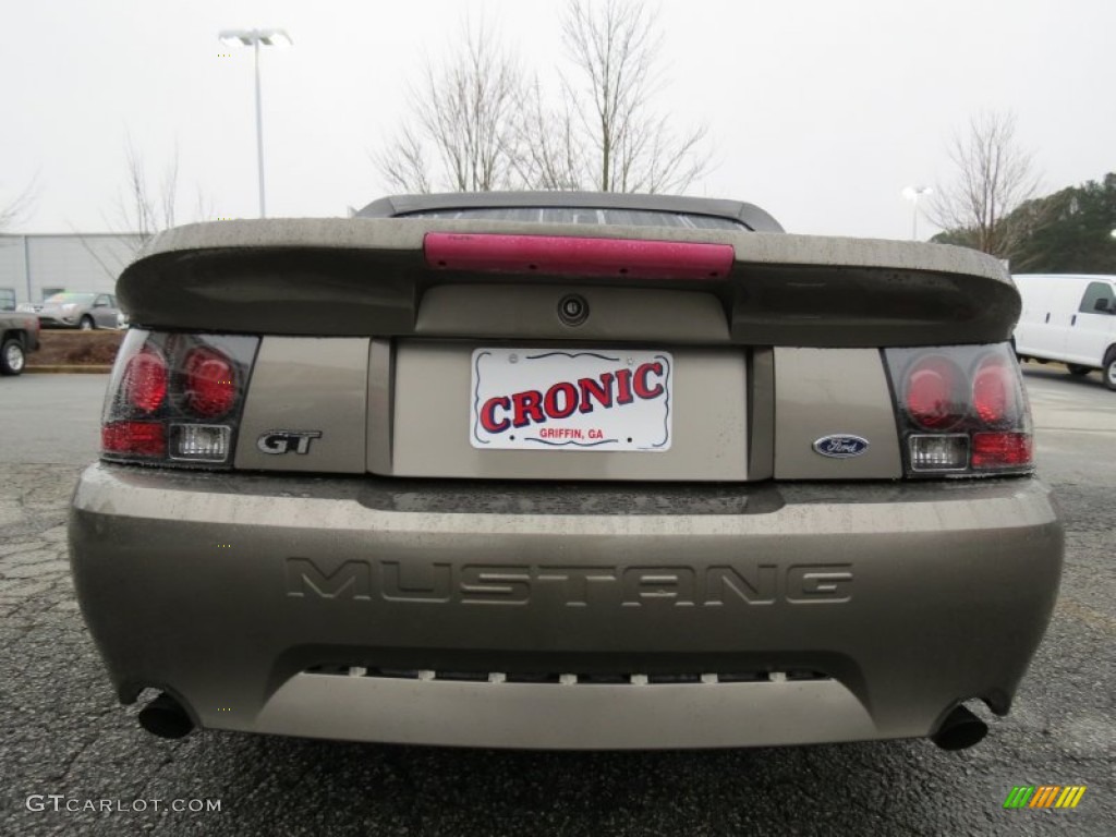 2001 Mustang GT Convertible - Mineral Grey Metallic / Medium Parchment photo #6