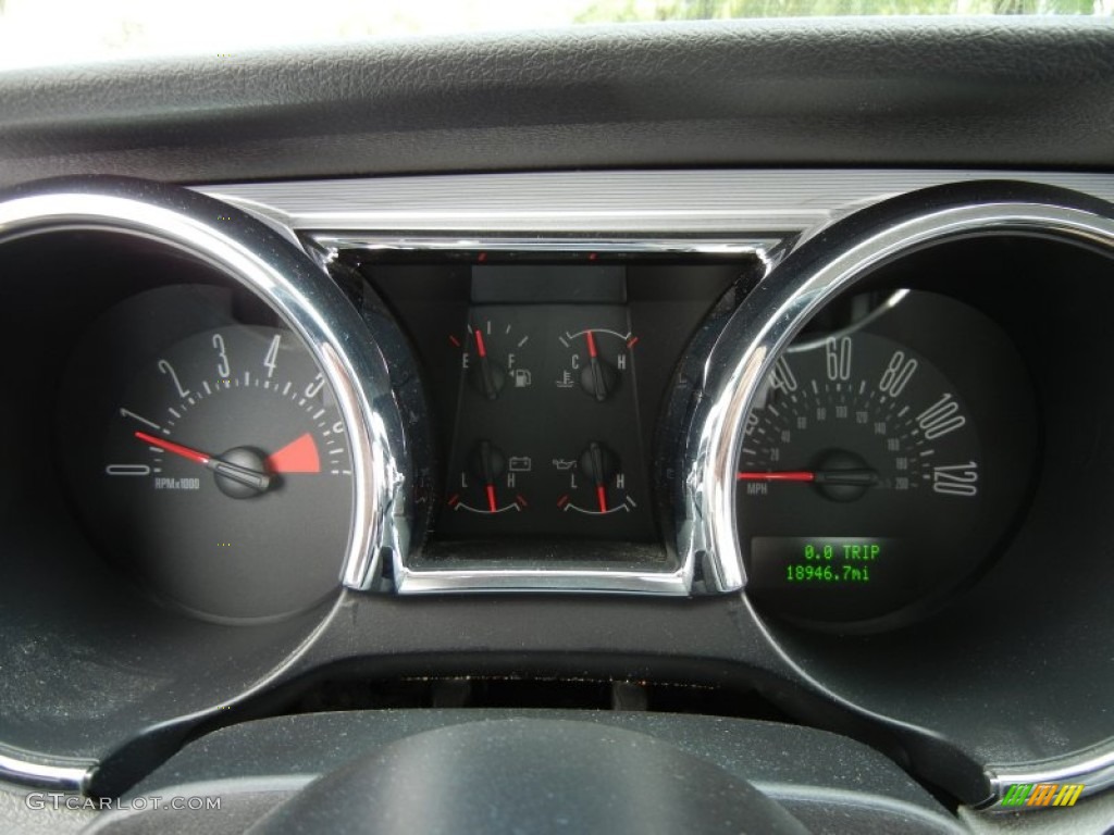 2007 Ford Mustang V6 Premium Coupe Gauges Photo #75949288