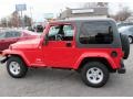 2005 Flame Red Jeep Wrangler X 4x4  photo #11